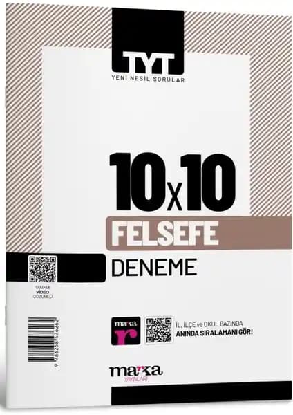 Marka Yayınları 2025 TYT Felsefe 10 Deneme Video Çözümlü Sınava Hazırlık Kaynağı