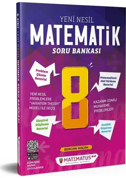 Matematus 8. Sınıf Yeni Nesil Matematik Soru Bankası Güncel ve Kullanışlı Eğitim Kaynağı