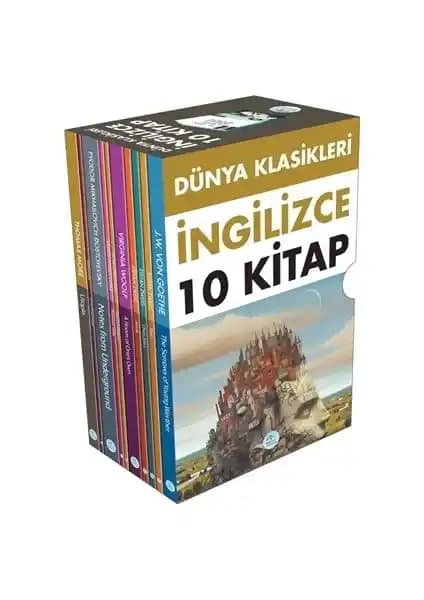 Mavi Çatı Yayınları Dünya Klasikleri İngilizce Seti 10 Kitaplık Koleksiyon