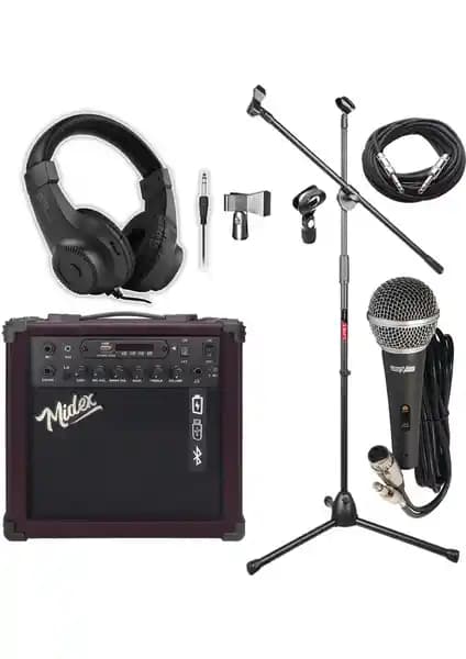 Midex MGA-25BN-PAK Elektro Gitar Amfisi: Güçlü Ses ve Taşınabilirlik Özellikleri