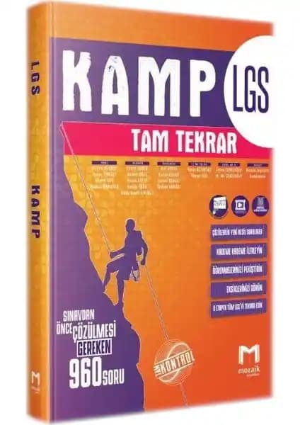 Mozaik Yayınları 8. Sınıf LGS Kamp Tam Tekrar Kitabı Detaylı İnceleme ve Değerlendirme