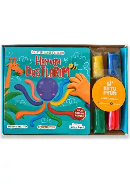 Nagehan Pehlivan'ın Hayvan Dostlarım Oyun Hamuru Kitabı Çocuklar İçin Eğlenceli ve Öğretici Bir Deneyim