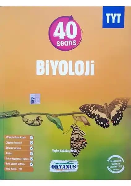 Okyanus Yayınları TYT 40 Seans Biyoloji Kitabı: Kapsamlı ve Etkili Öğrenme Kaynağı