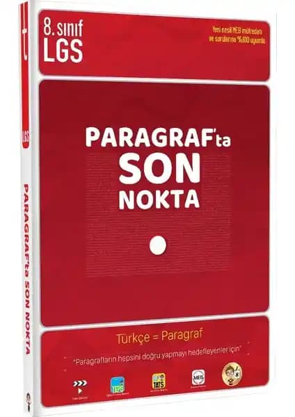 Paragrafta Son Nokta: Türkçe paragraf soruları ve analizlerine odaklanan kapsamlı eğitim kitabı