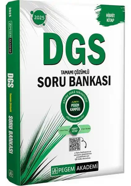 Pegem Akademi 2025 DGS Tamamı Çözümlü Soru Bankası Güvenilir Rehber