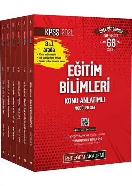 Pegem Akademi KPSS 2021 Eğitim Bilimleri Konu Anlatımlı Modüler Set Güncel İçerik