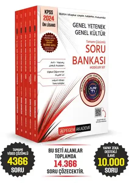 Pegem Akademi KPSS 2024 Genel Yetenek ve Genel Kültür Soru Bankası Detaylı İnceleme ve Rehber
