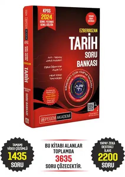 Pegem Akademi KPSS 2024 Tarih Soru Bankası Güncel ve Güvenilir Kaynaklarla Hazırlık İçin