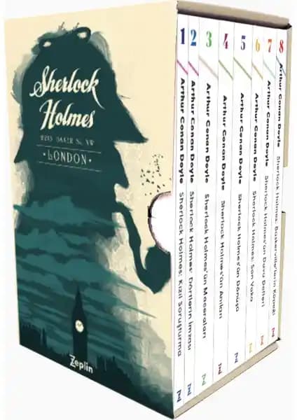Sherlock Holmes Büyük Set: 8 Kitaplık Eserle Polisiye ve Macera Keyfi
