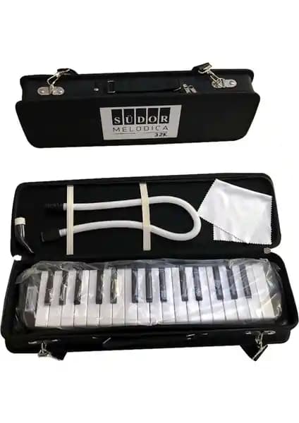 Südor Siyah 32 Tuşlu Çantalı Melodika: Taşınabilir ve Kullanışlı Müzik Enstrümanı