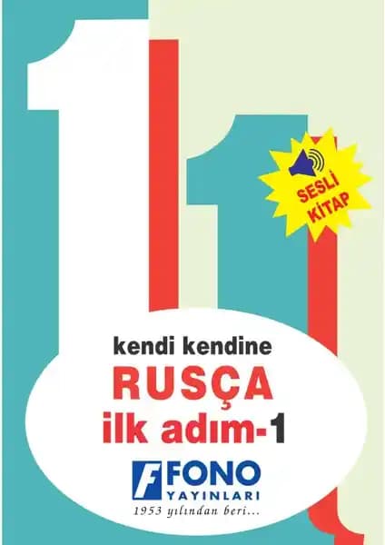 Temel Rusça Öğrenme Rehberi Fono Rusça İlk A<dı>m 1 Cd'li ile Başlangıç Seviyesi Öğrenme