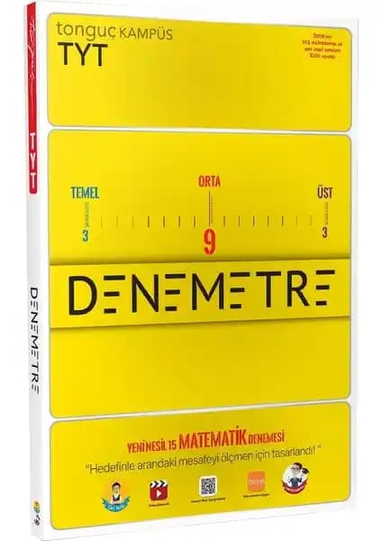 Tonguç Akademi Kampüs TYT Denemetre Yeni Nesil 15 Matematik Denemesi Sınav Hazırlık Kaynağı