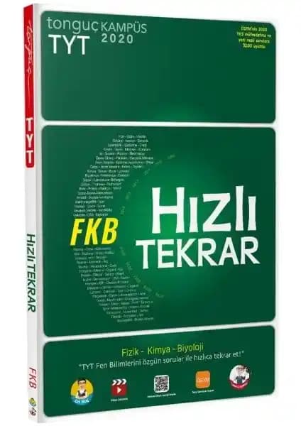 Tonguç Akademi TYT Fen Bilimleri Hızlı Tekrar Kitabı Sınava Hazırlık ve Gelişmiş Çalışma Kaynağı