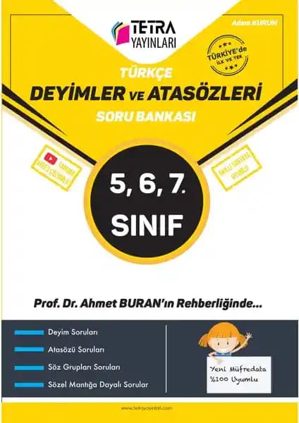 Türkçe Deyimler ve Atasözleri Soru Bankası 5-7. Sınıf Öğrencileri ve Öğretmenleri İçin