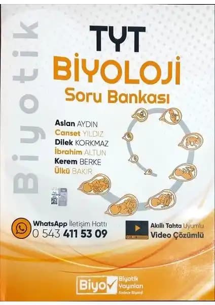 TYT Biyoloji Soru Bankası 2022 Güncel ve Detaylı Çalışma Kaynağı