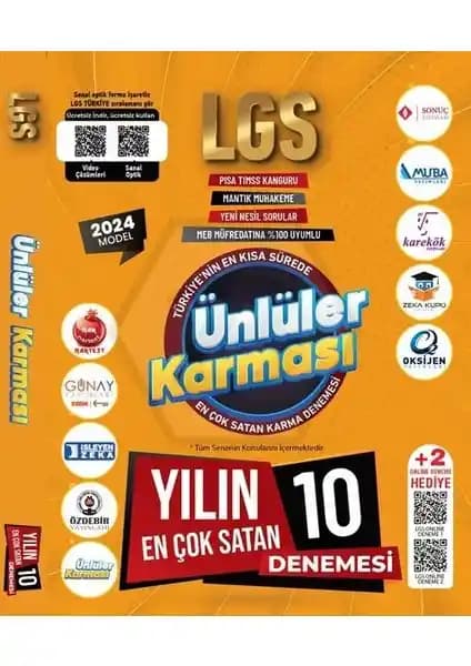 Ünlüler Karması 8. Sınıf LGS Deneme Seti: Güncel ve Kapsamlı Sınav Hazırlık Kaynağı