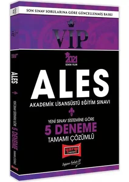 Yargı Yayınevi ALES 2021 VIP Sınava Hazırlık İçin Kapsamlı Deneme Seti