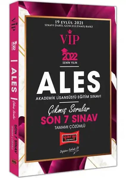 Yargı Yayınevi ALES 2022 VIP Son 7 Sınav Çözümlü Sorular Kitabı Detayları ve Kullanım Özellikleri