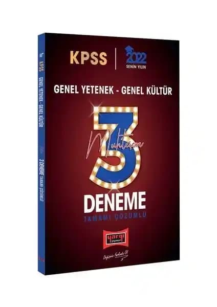 Yargı Yayınevi KPSS 2022 Genel Yetenek ve Genel Kültür Tamamı Çözümlü Deneme Kitabı