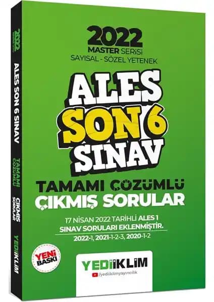 Yediiklim ALES 2022 Master Serisi Sayısal ve Sözel Yetenekler İçin Güncel Çözümlü Soru Kaynağı