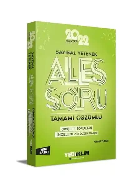 Yediiklim ALES 2022 Master Serisi Sayısal Yetenek Tamamı Çözümlü Soru Bankası İnceleme ve Değerlendirme
