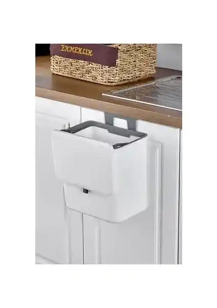Arbu Home 15 L Tezgah Üstü/Dolap Askılı Çöp Kovası ile Madame Coco Olivier Switch 8.5 L