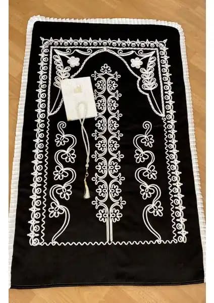 Ayhanhome Kadife Siyah ve Pudra Seccade Setleri: Çeyizlik Gelin-Damat Karşılaştırması