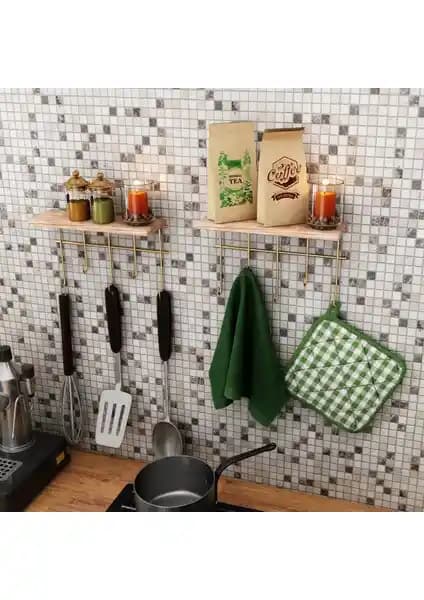 Bino Dekoratif Askı Mutfak Düzenleyici Masif Raf ile Akçe Home Ikili Raf Karşılaştırması