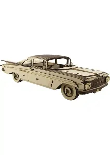 3D Ahşap Chevrolet Impala 1959 Maketi: Detaylı ve Kişiselleştirilebilir Model