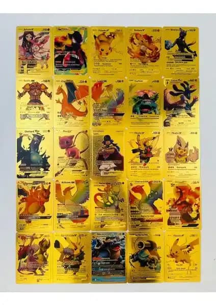 Abetto Market Pokemon Gold Oyun Kartı Sınırlı Seri Koleksiyon ve Oyun Kartları