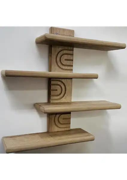 Akçe Home Asimetrik Bohem Ahşap Duvar Rafı ile Defa Kitaplık Duvar Rafı Karşılaştırması 1