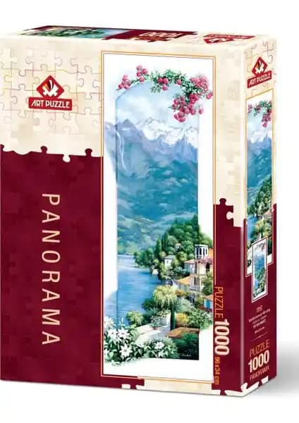 Akdeniz Sabahı 1000 Parça Panorama Puzzle Doğa Temalı Zeka ve Dekoratif Oyun