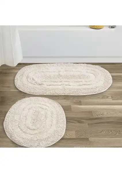 Alanur Home Trio Bukle & Cotton ile Sarar Post Peluş Banyo Paspas Takımı Karşılaştırması 1