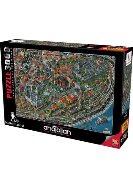 Anadolian 3000 Parçalık Puzzle: Fractal İstanbul Temasıyla Detaylı Yapım Rehberi