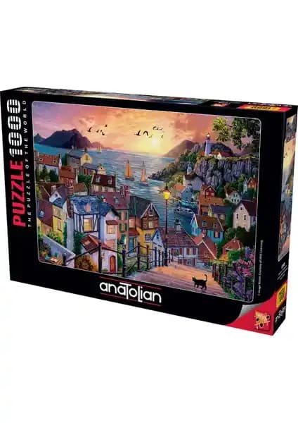 Anatolian 1000 Parça Puzzle Sahilde Günbatımı Temasıyla Zihni Geliştiren ve Aile Bağlarını Güçlendiren Ürün