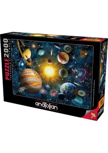 Anatolian 2000 Parça Güneş Sistemi Temalı Zor Seviye Yetişkin Puzzle Bilim ve Eğlence