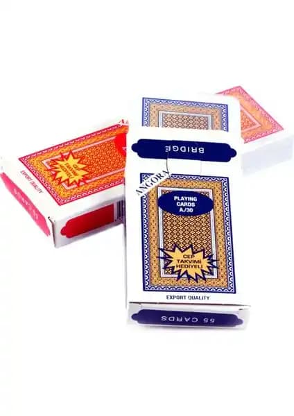 Angora A30 İskambil Kağıdı Profesyonel ve Dayanıklı Kart Seti 54 Parça