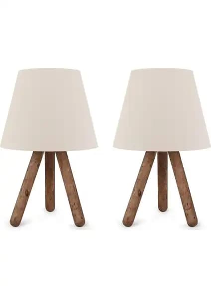 Art&Gift North Home Ahşap Abajur ve Vivido Dora Modern Yatak Odası Abajur Karşılaştırması 1