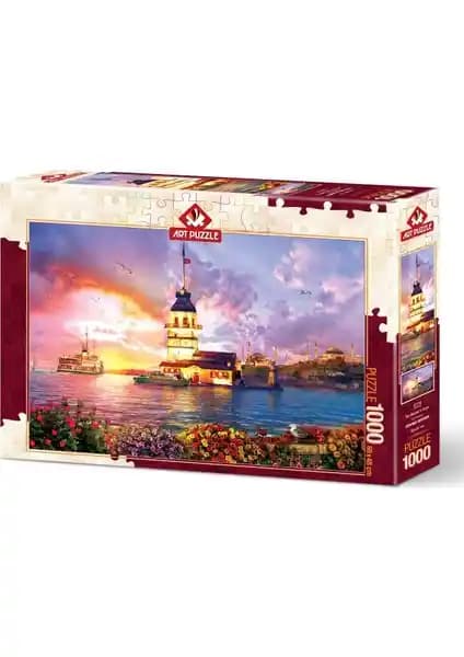 Art Puzzle 1000 Parça Puzzle Kız Kulesi ile İstanbul Manzarasını Keşfedin