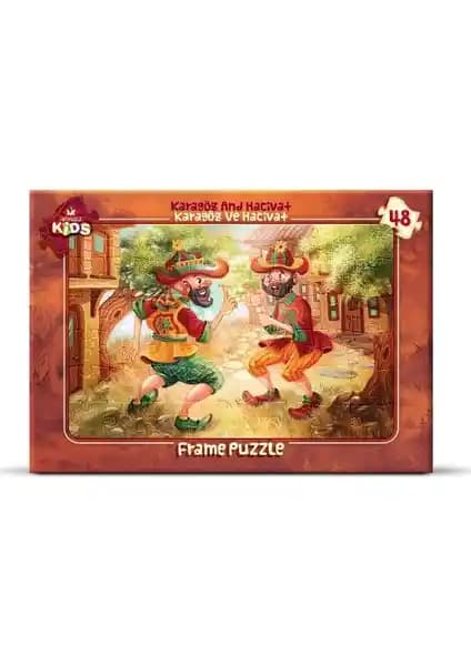 Art Puzzle Karagöz ve Hacivat Çocuk Puzzle: Eğlence ve Öğrenmeyi Birleştiren 48 Parçalık Set