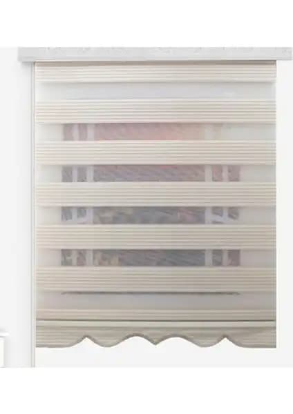 Asy Home Krem Piliseli Zebra Perde ile Koza Stor Zebra Perde Karşılaştırması 1