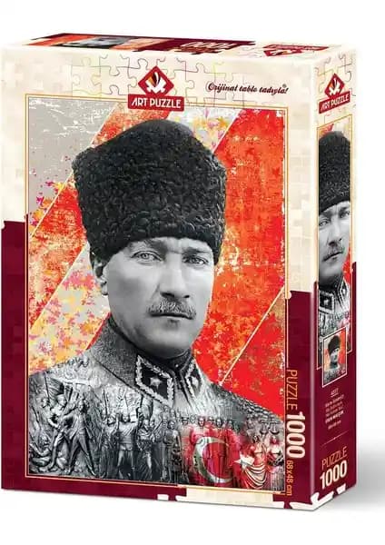 Ata'm İzindeyiz Temalı 1000 Parça Art Puzzle Yüksek Kalite ve Detaylı Tasarım