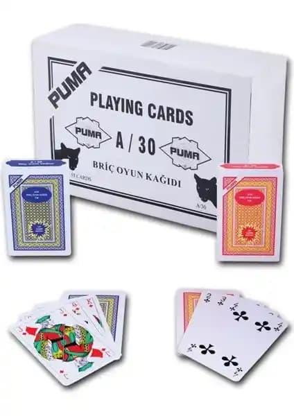 Bebeji Puma A-30 İskambil Oyun Kartı Tek Deste Yüksek Kalite ve Dayanıklılık