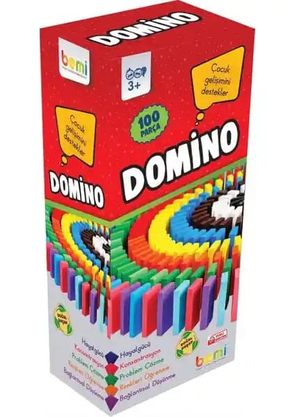 Bemi Domino Doğal Ahşap Seti Çocukların Yaratıcılığını Geliştiren Eğitici Oyuncak