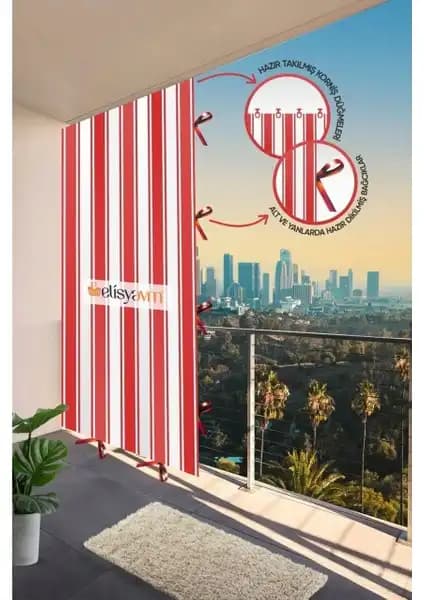Best Always ve MARKAHİL Çizgili Balkon Perdeleri Karşılaştırması: Özellikler ve Kullanıcı Yorumları 2