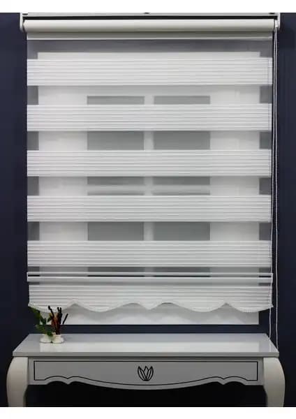Blind-X Kahverengi Bambu ve NetworkAvm Beyaz Geniş Pliseli Zebra Stor Perde Karşılaştırması 2