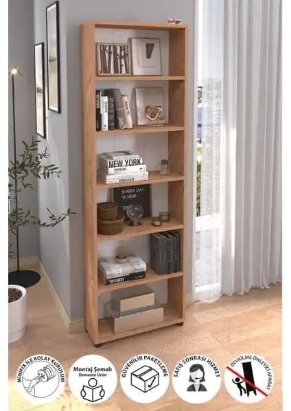Bofigo 6 Raflı Kitaplıkların Karşılaştırması: Duvara Monte ve Standart Modeller 2