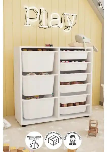 Bofigo 9 Sepetli Dolap ve Pratico Carla Beyaz Derin Sepetli Dolap Karşılaştırması