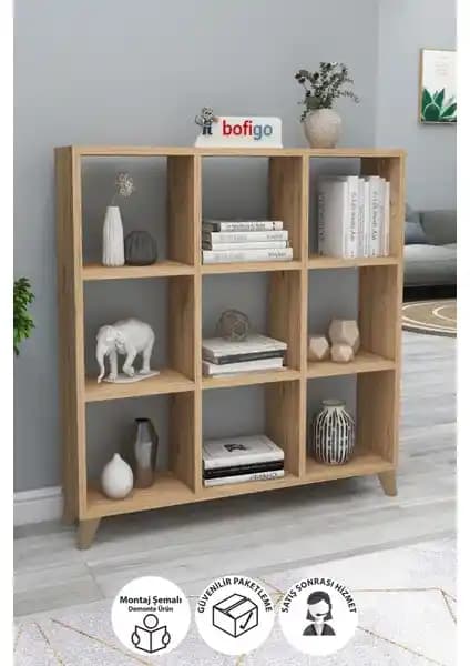Bofigo Küp ve Nur Mobilya Alisa Modern Kitaplık Karşılaştırması ve Özellikleri