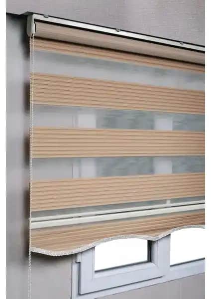 Brillant Etekli Kahverengi ve Siyah Pileli Zebra Stor Perdeler Karşılaştırması